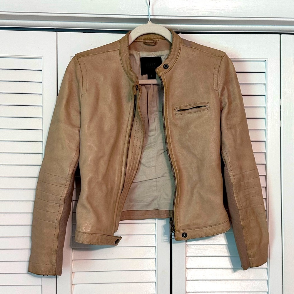 J.Crew Vintage Leather Collection Moto Jacket
